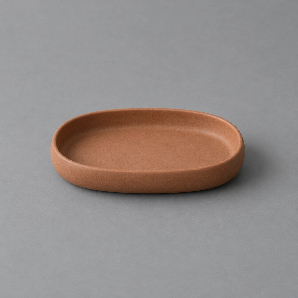 Fictional Warm clay Catchall tray